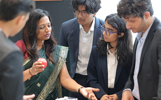 Ribbon-cutting at the Shell Learning Centre at BML Munjal University